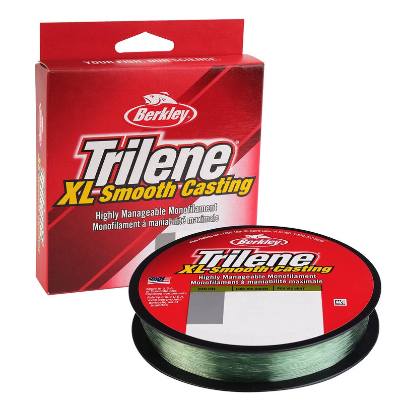 Berkley TrileneÂ® XLÂ®, Low-Vis Green, 14lb | 6.3kg, 300yd | 274m Monofilament Fishing Line, Suitable for Freshwater Environments - Image 1